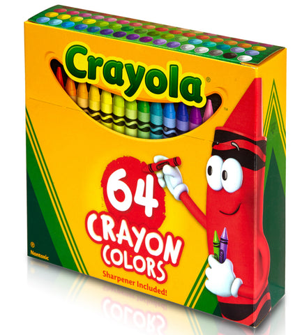 Image of Crayola Crayons With Sharpener 64pk
