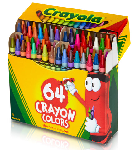 Image of Crayola Crayons With Sharpener 64pk