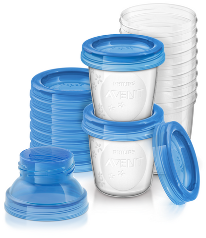 Image of Philips Avent Milk Storage Cups 180ml