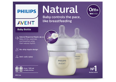 Image of Avent Natural Response Bottle 125ml 2pk