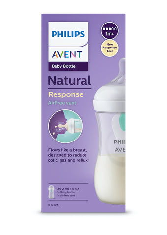 Image of Avent Natural Response Bottle With AirFree Vent 260ml