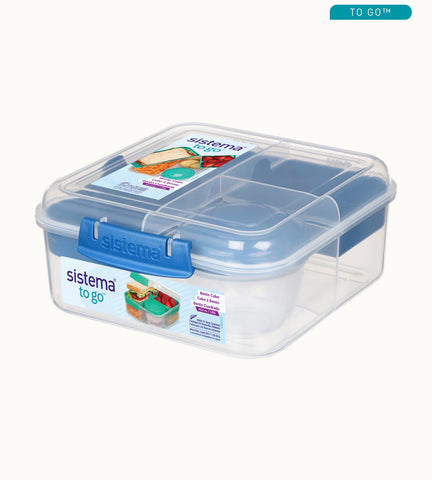 Image of Sistema Bento Cube To Go With Yoghurt Pot 1.25L