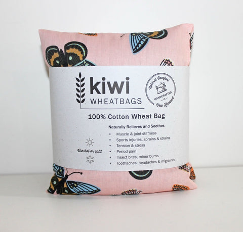 Image of Kiwi Wheat Bag Cotton Butterfly Dawn