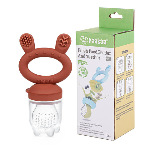 Image of Haakaa Fresh Food Feeder and Teether Copper