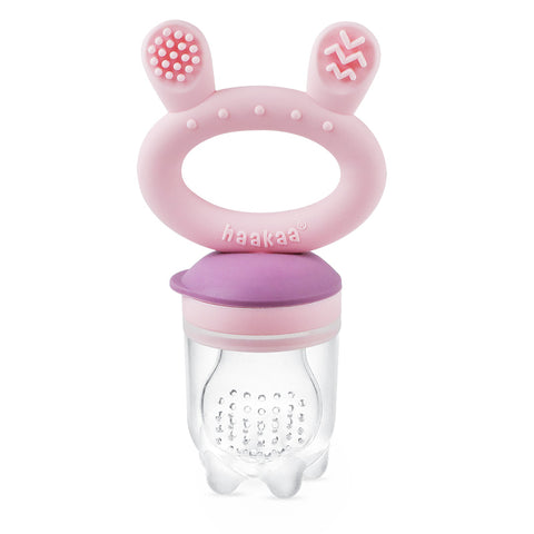 Image of Haakaa Fresh Food Feeder and Teether Pink