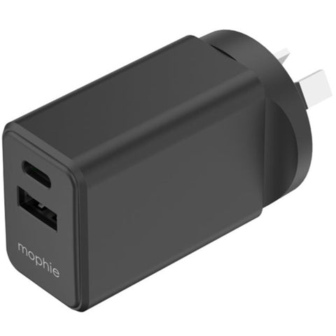 Image of Mophie Essential 30W PD Dual Port Wall Charger - Black Or White