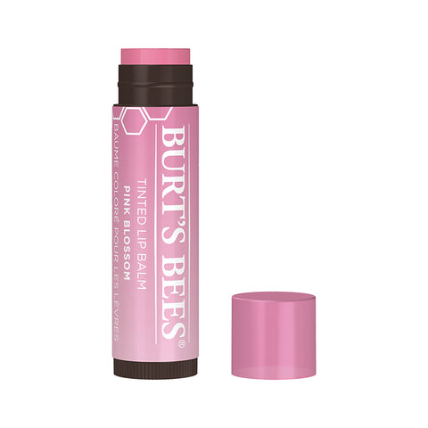 Image of Burt's Bees Tinted Lip Balm Pink Blossom 4.25g