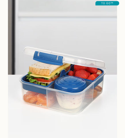 Image of Sistema Bento Cube To Go With Yoghurt Pot 1.25L