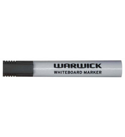 Image of Warwick Whiteboard Marker Black Bullet Tip 12pk