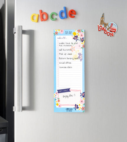 Image of Pukka Carpe Diem Magnetic To Do List Blue