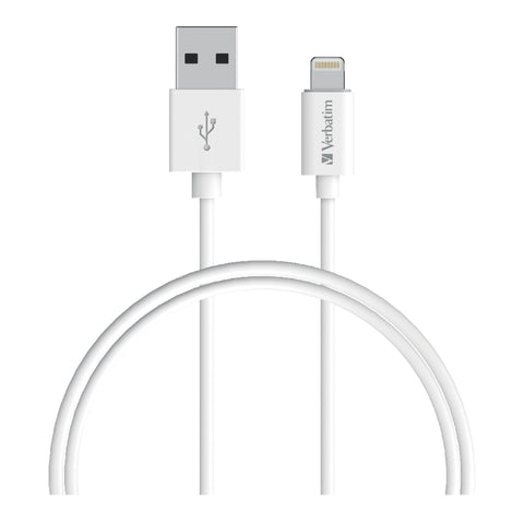 Image of Verbatim Essentials Charge & Sync iPhone Lightning Cable 1m White