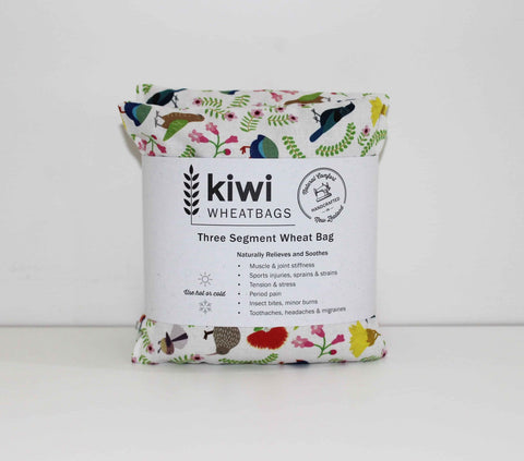 Image of Kiwi Wheat Bag Cotton NZ Birds And Flowers