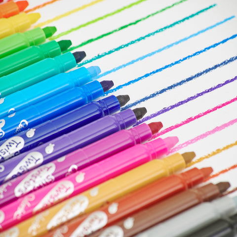 Image of Amos Colorix Crayons Silky Twisters Classic Colours 12pk