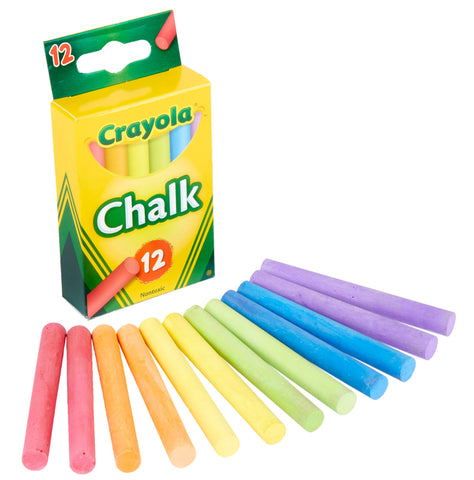 Image of Crayola Chalk Coloured 12pk