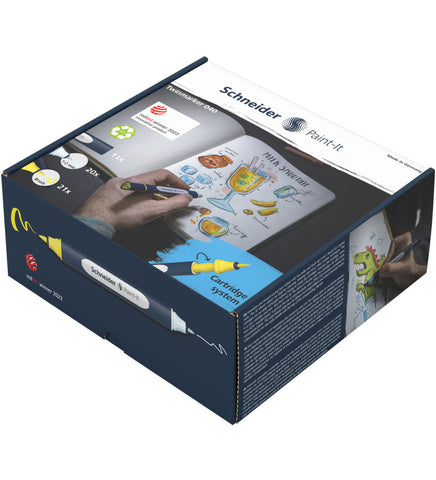 Image of Schneider Twinmarker Paint-It 040 brush+round set V1 52 pieces assorted