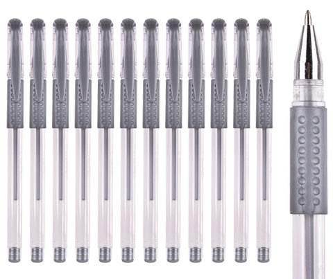 Image of Zart Basics Gel Pens Silver 12pk