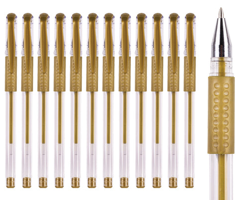 Image of Zart Basics Gel Pens Gold 12pk