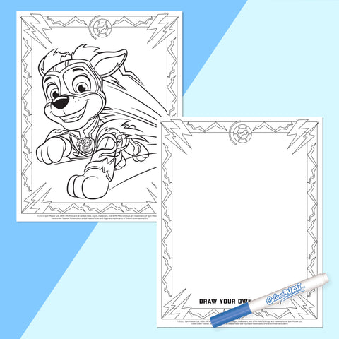 Image of Hinkler Inkredibles Colour Burst Paw Patrol Mighty Pups