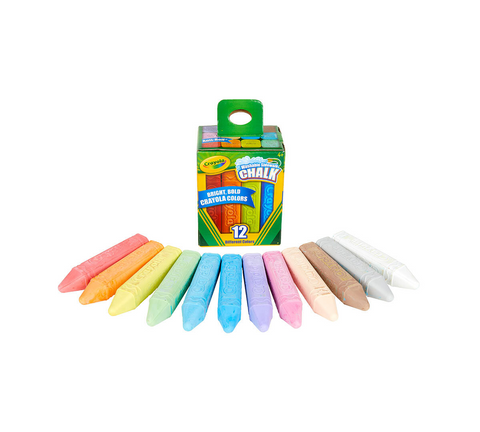 Image of Crayola Sidewalk Chalk Coloured 12pk