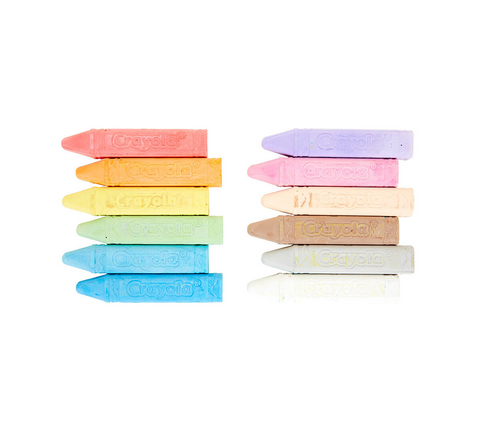 Image of Crayola Sidewalk Chalk Coloured 12pk