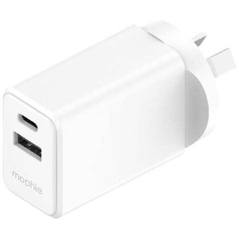 Image of Mophie Essential 30W PD Dual Port Wall Charger - Black Or White