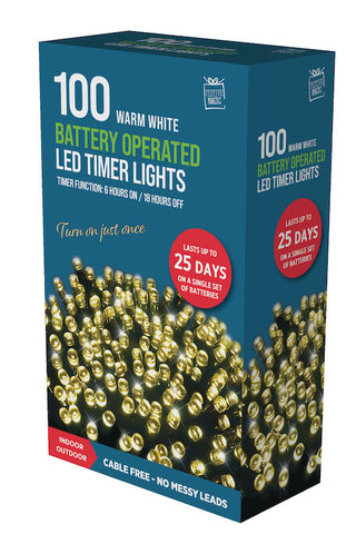 Image of Fairy LED Lights Battery Operated 100