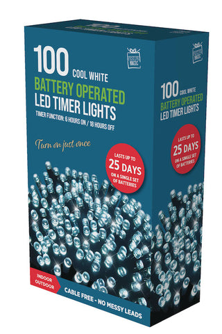 Image of Fairy LED Lights Battery Operated 100