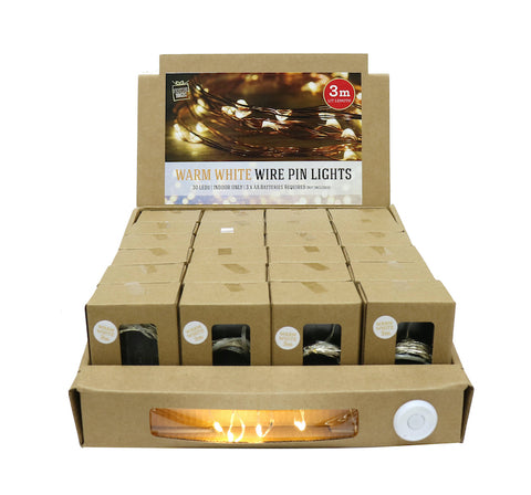 Image of Starry Wire Pin Lights 3m