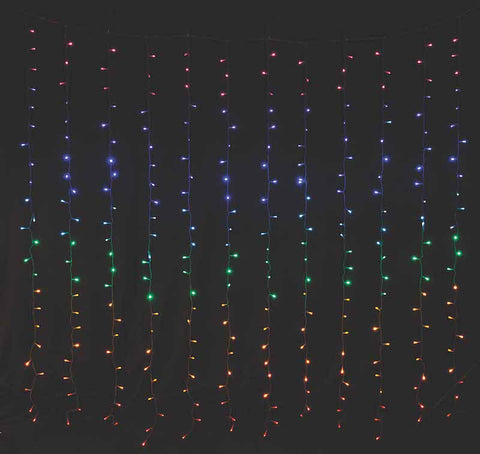 Image of Curtain LED Connectable Lights Rainbow 288