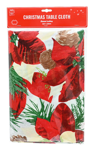 Image of Christmas Flannel Back Table Cloths 1.32m x 2.29m