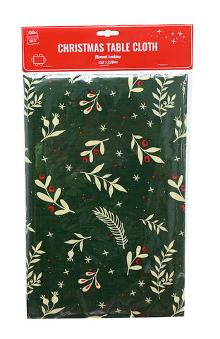 Image of Christmas Flannel Back Table Cloths 1.32m x 2.29m