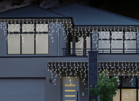 Image of Icicle Falling Snow Lights LED Flashing 480