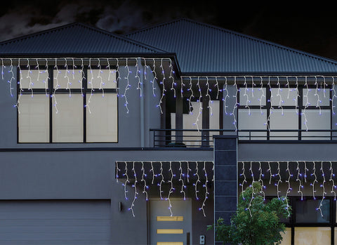 Image of Icicle Falling Snow Lights LED Flashing 480