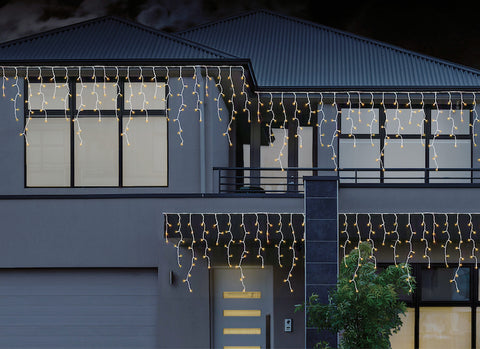 Image of Icicle Falling Snow Lights LED Flashing 480