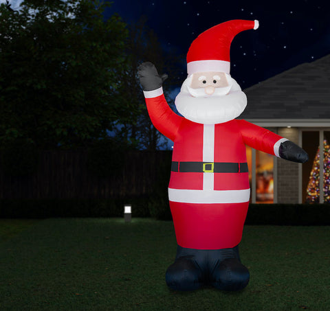 Image of Air Powered Jumbo Waving Santa 3m
