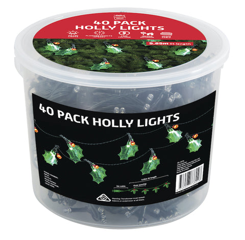 Image of Holly Lights LED 40pk