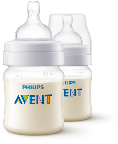 Image of Avent Anti-Colic Bottle 0m+ 125ml 2pk