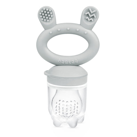 Image of Haakaa Fresh Food Feeder and Teether Slate Grey