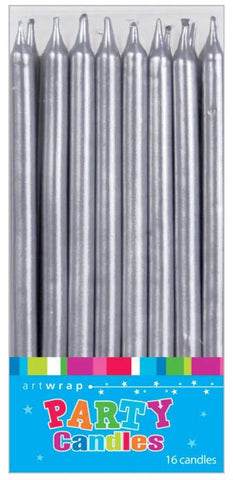 Image of Candles Tall Gold Or Silver