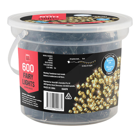 Image of Fairy Lights LED Flashing With Timer 600