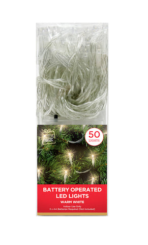 Image of String LED Lights Battery Operated 50