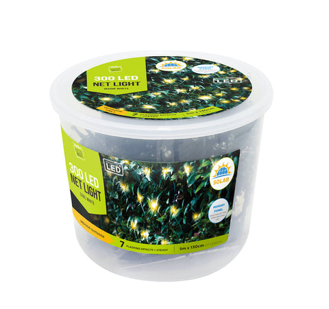 Image of Solar LED Net Lights 300