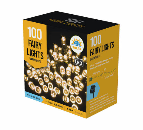 Image of Solar LED Fairy Lights 100