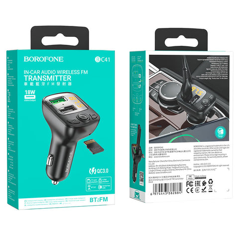 Image of Borofone FM Transmitter With Car Charger