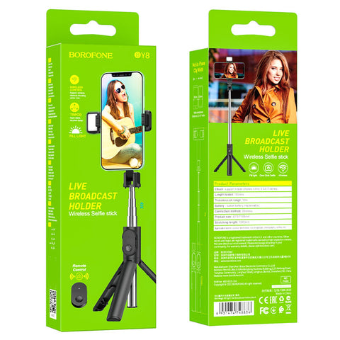 Image of Borofone Wireless Selfie Stick With Tripod