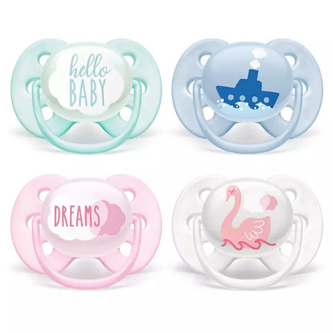 Image of Avent Ultra Soft Soother 0-6m - 2pk