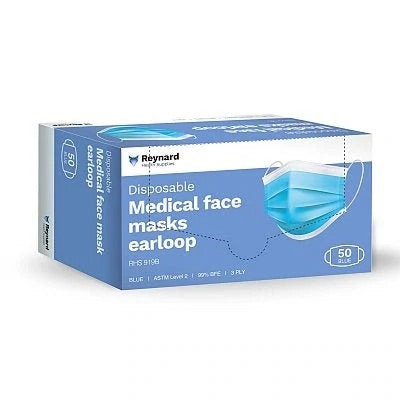 Image of Reynard Disposable Medical Masks 3ply 50pk