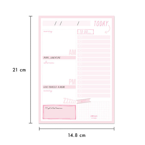 Image of Pukka Carpe Diem Daily Planner Pad Ballerina Pink