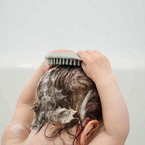 Image of Haakaa Silicone Shampoo Brush Grey