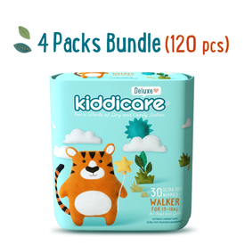 Kiddicare Deluxe Walker Nappies 120s (4x30pk) Size 5